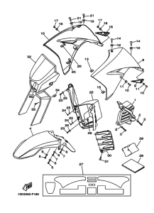 XT125R Передняя часть кузова