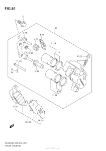 DL650 (ABS) Передние тормоза