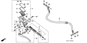 NR750 Главный цилиндр сцепления