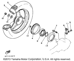 PW50J1 Переднее колесо