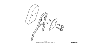 VTX1300C Chrome backrest with pad (tall)