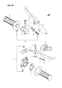 RM250 Рулевой переключатель