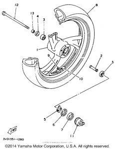 TDM850D Переднее колесо