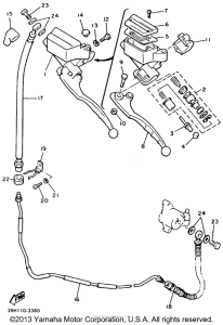 XVZ12TDK Главный тормозной цилиндр