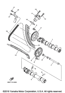 XT1200Z Цепь механизма газораспределения