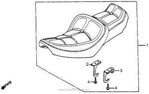 CX650 Сиденье