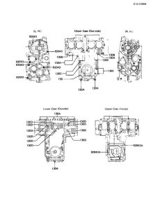 KZ440 Crankcase bolt & stud pattern
