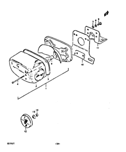 GS550 Задний комбинированный сигнал