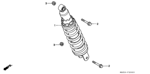 CB600F21 Rear cushion