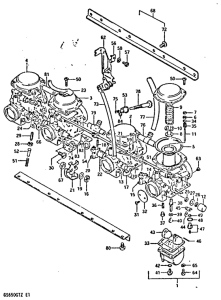 GS650 Carburetor assy