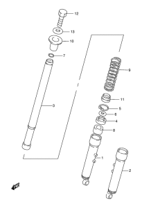AX115 Демпфер передней вилки