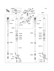 ZX600 Передняя вилка