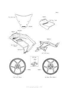 EX650 Decals (Green)(Egf)