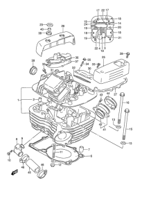 VZ800 Задняя головка цилиндров