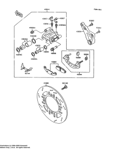ZX600 Передний суппорт