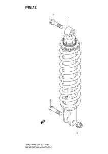 DR-Z125 Задние амортизаторы