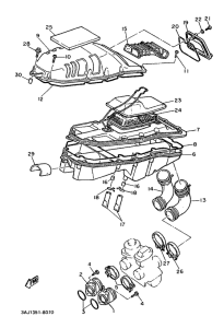 XT600Z Впускная система