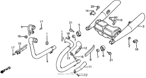 VT750C Глушитель