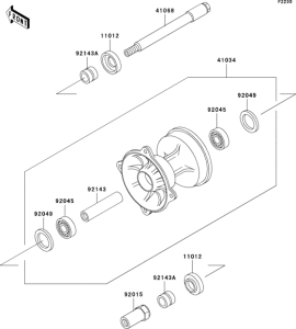 KX500 Переднее колесо