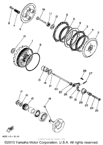 YSR50D Сцепление