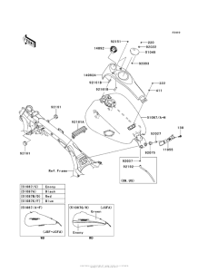 VN1700 Топливный бак