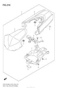GSX-R1000Z Seat Tail Box (Optional) (Gsx-R1000L3 E33)