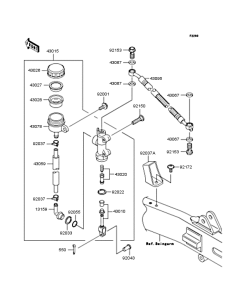 ZR250 Задний торм цилиндр