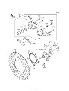 EX300 Передний тормоз