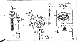 CR80R Карбюратор