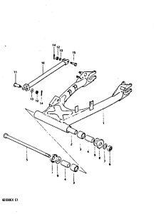 GS550 Маятник задний