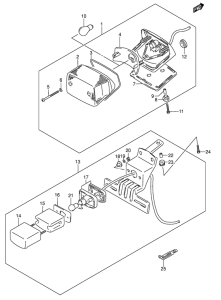 VS800 Задний комбинированный сигнал