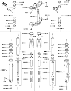 EJ800 Передняя вилка