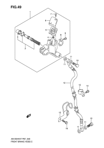 AN125 Front brake hode