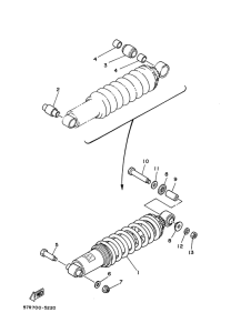 XT350'88 Задняя подвеска
