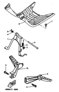 CW50 Support & repose pied