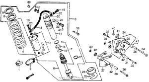CR250R Rear shock absorber 83