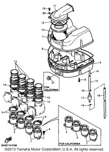 FZR600RKC Впускная система