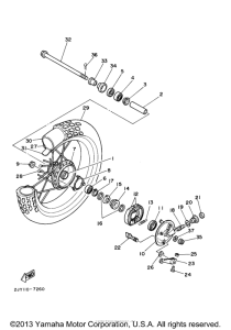 TW200MC Переднее колесо