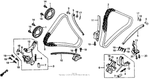 VF500F Cam chain + tensioner