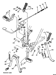 SR125 Stand. footrest