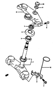 GSX-R1100 Траверса нижняя