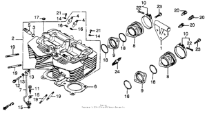 CB450S Головка цилиндров