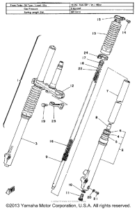 IT125G Передняя вилка