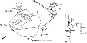 NB50 Топливный бак