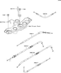 ZR750 Тросы управления