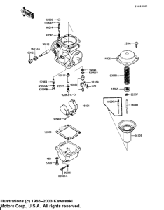 KZ1100 Детали карбюратора