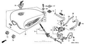 VT600CD2 Топливный бак