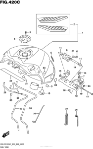 GSX-R1000 Fuel Tank (Gsx-R1000L7 E28) (Ysf)