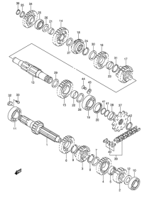 RM250 Трансмиссия