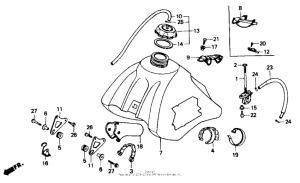XR600R Топливный бак